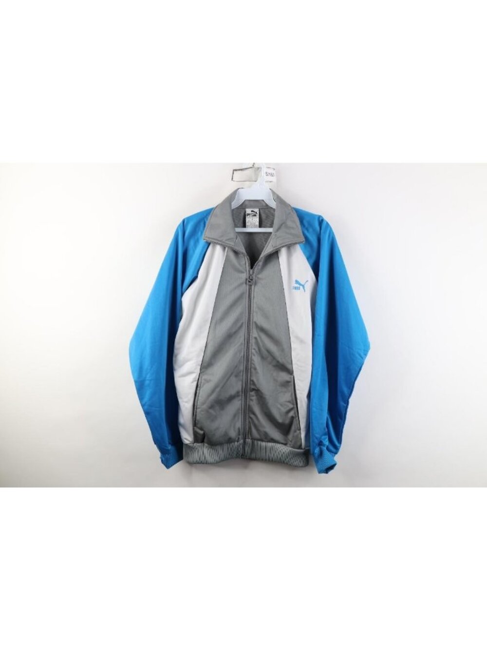 Vintage 80s 90s Puma Mens Small Color Block Soccer Tennis Track Warm Up Jacket